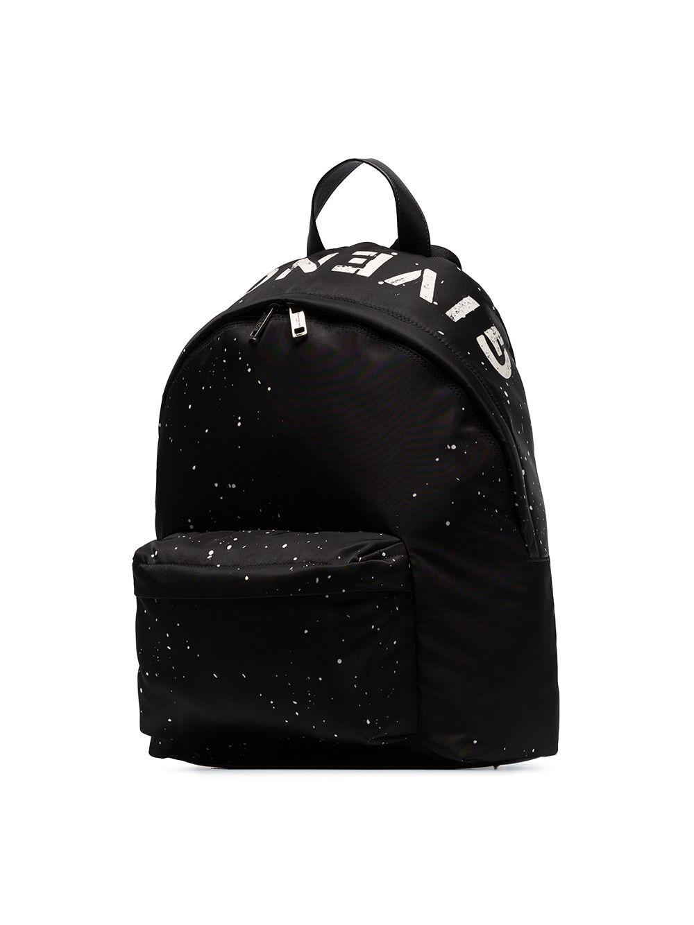 Black Urban logo print backpack - 4