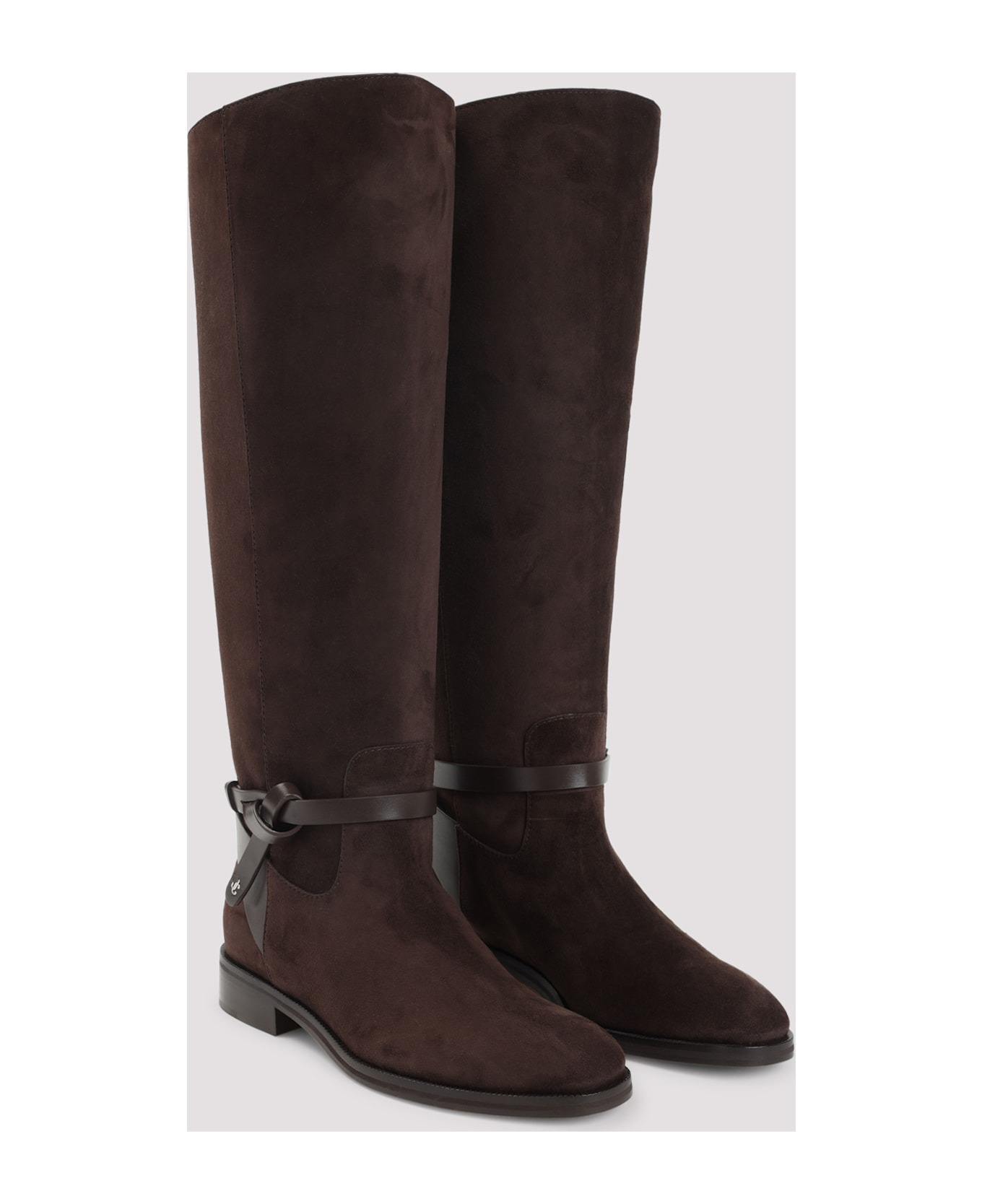 Suede Lawton Kb Flat Boots - 5