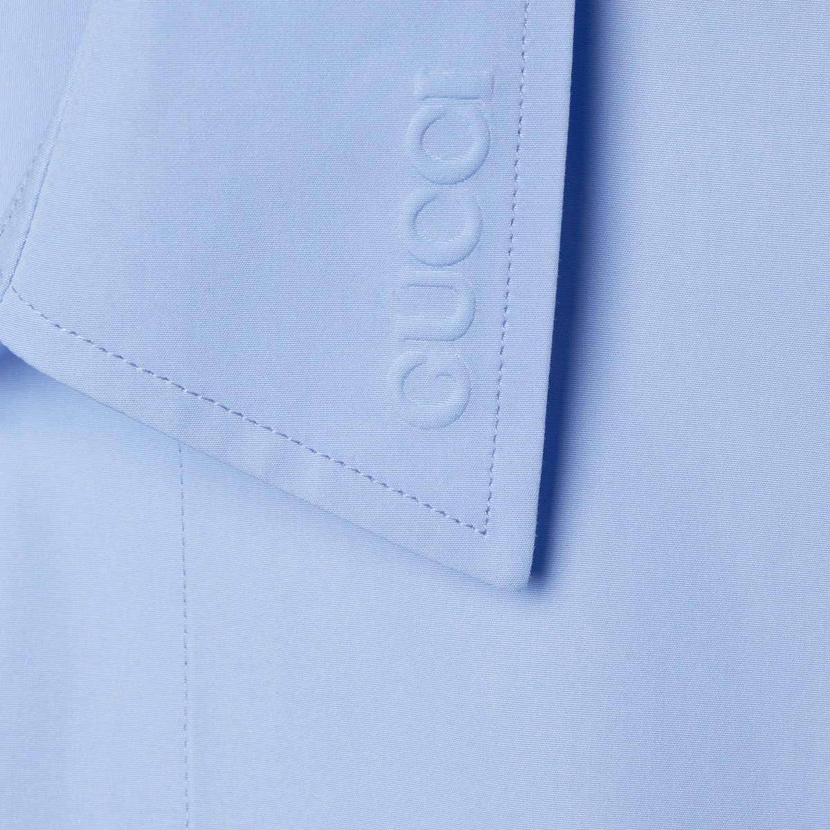 Embossed cotton poplin shirt - 7
