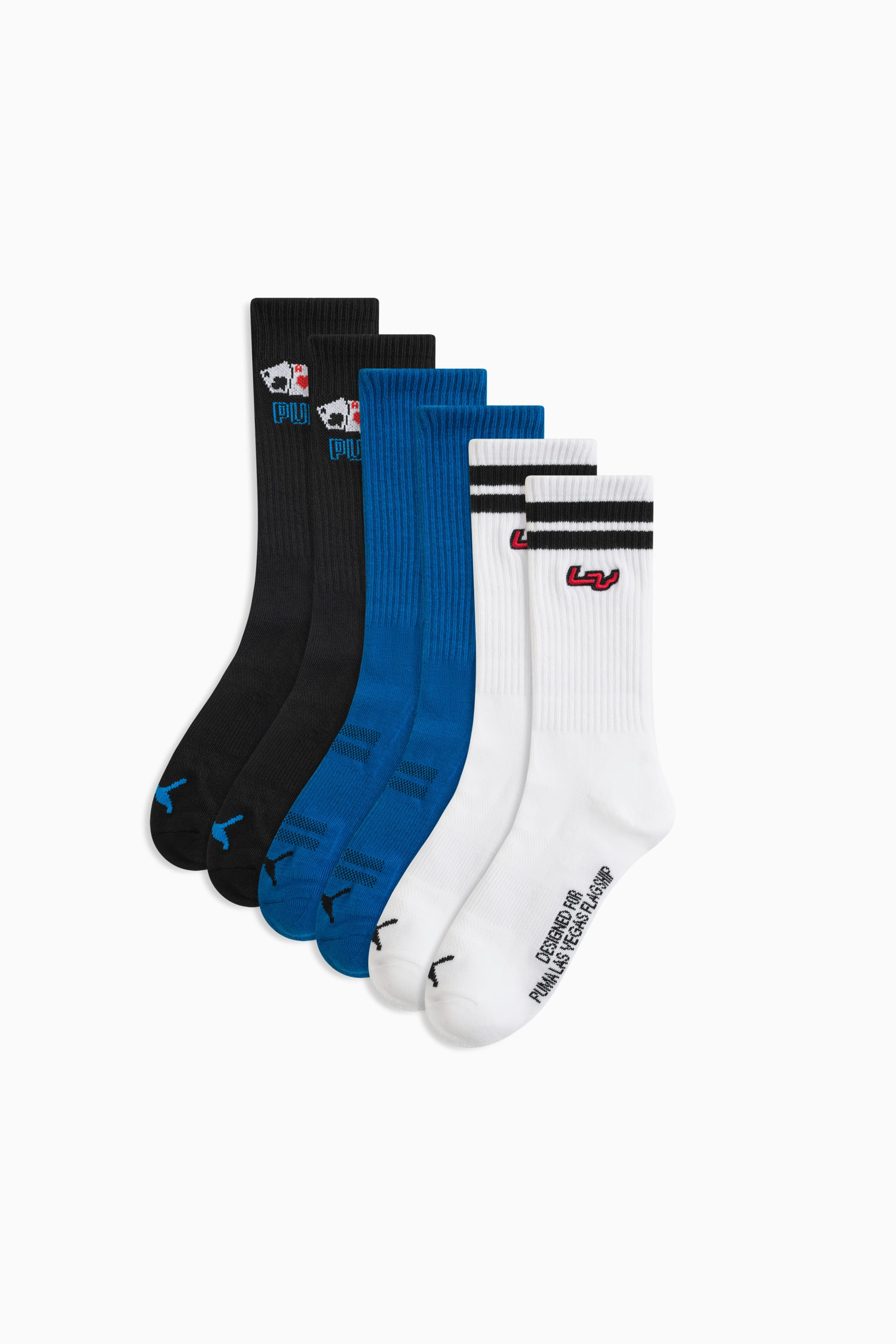 Las Vegas Men's Crew Socks (3-Pack) - 1