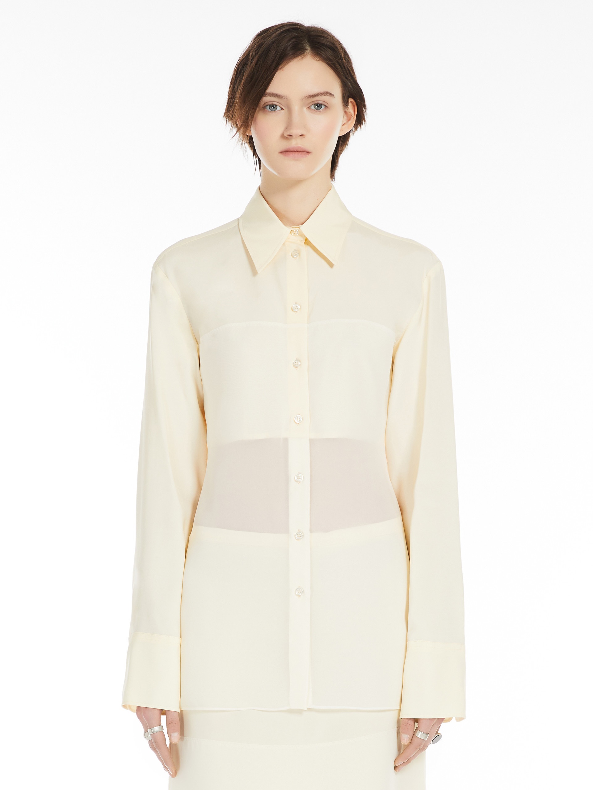 BOA Chiffon flounced blouse - 3