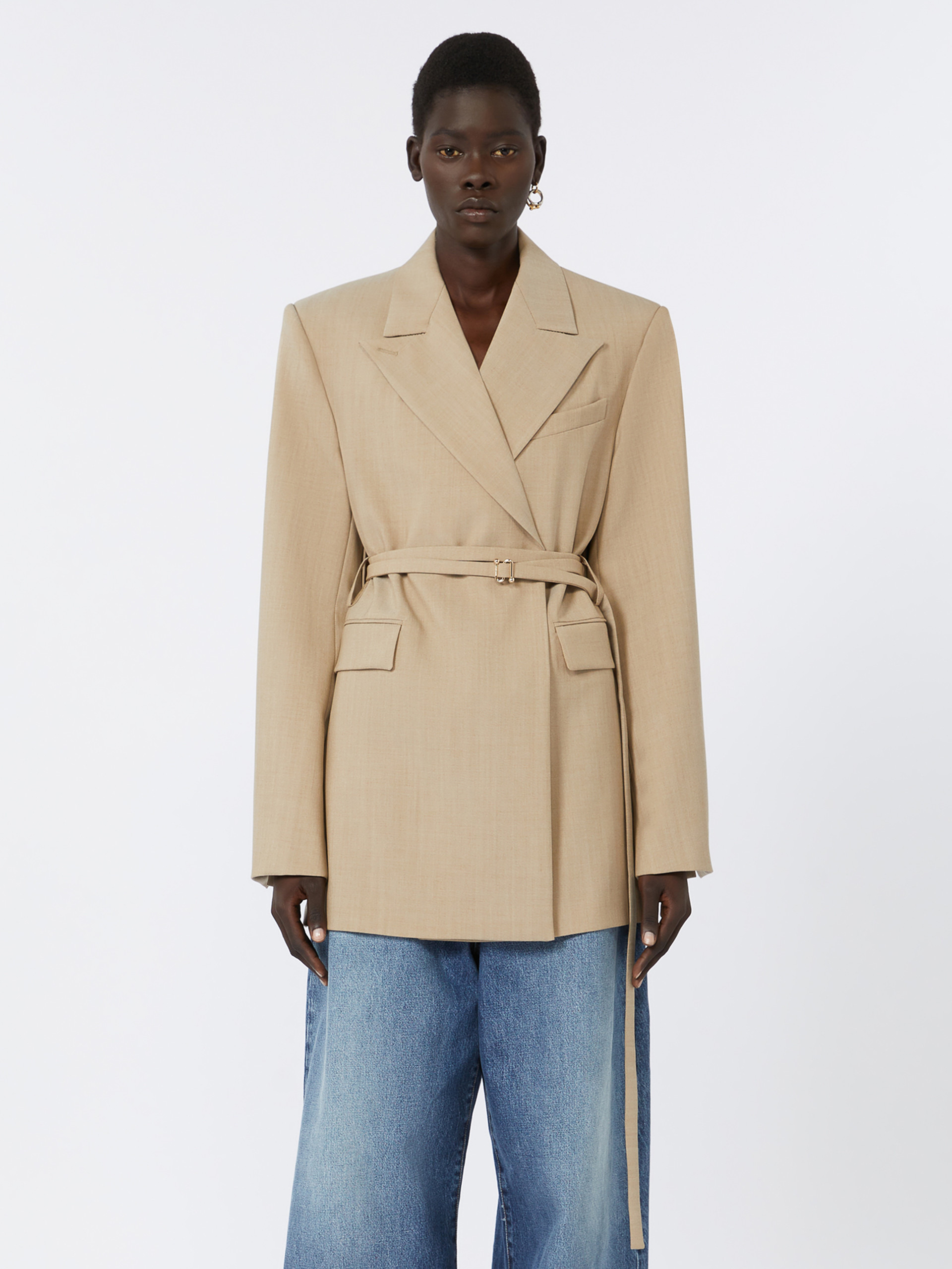 TUBINGA Long double-breasted wool blazer - 3