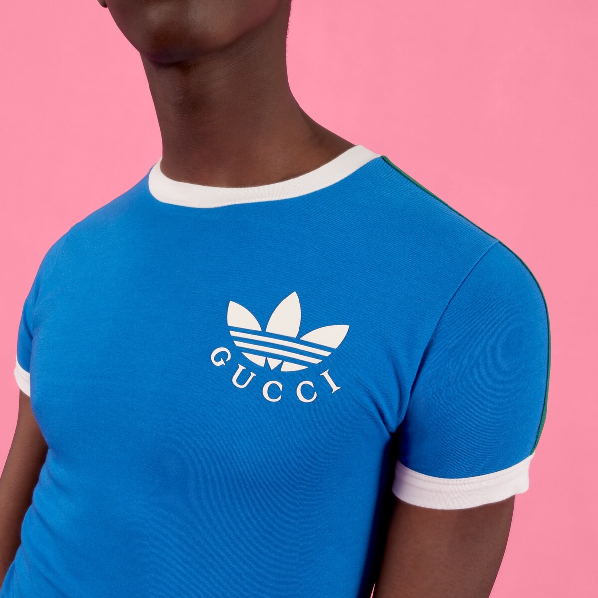 GUCCI◆Tシャツ/M/693539 XJEBY/22SS×Adidas Trefoil Print T-Shirt Buy adidas x Gucci Trefoil Print T-Shirt 'Ivory' - 693539