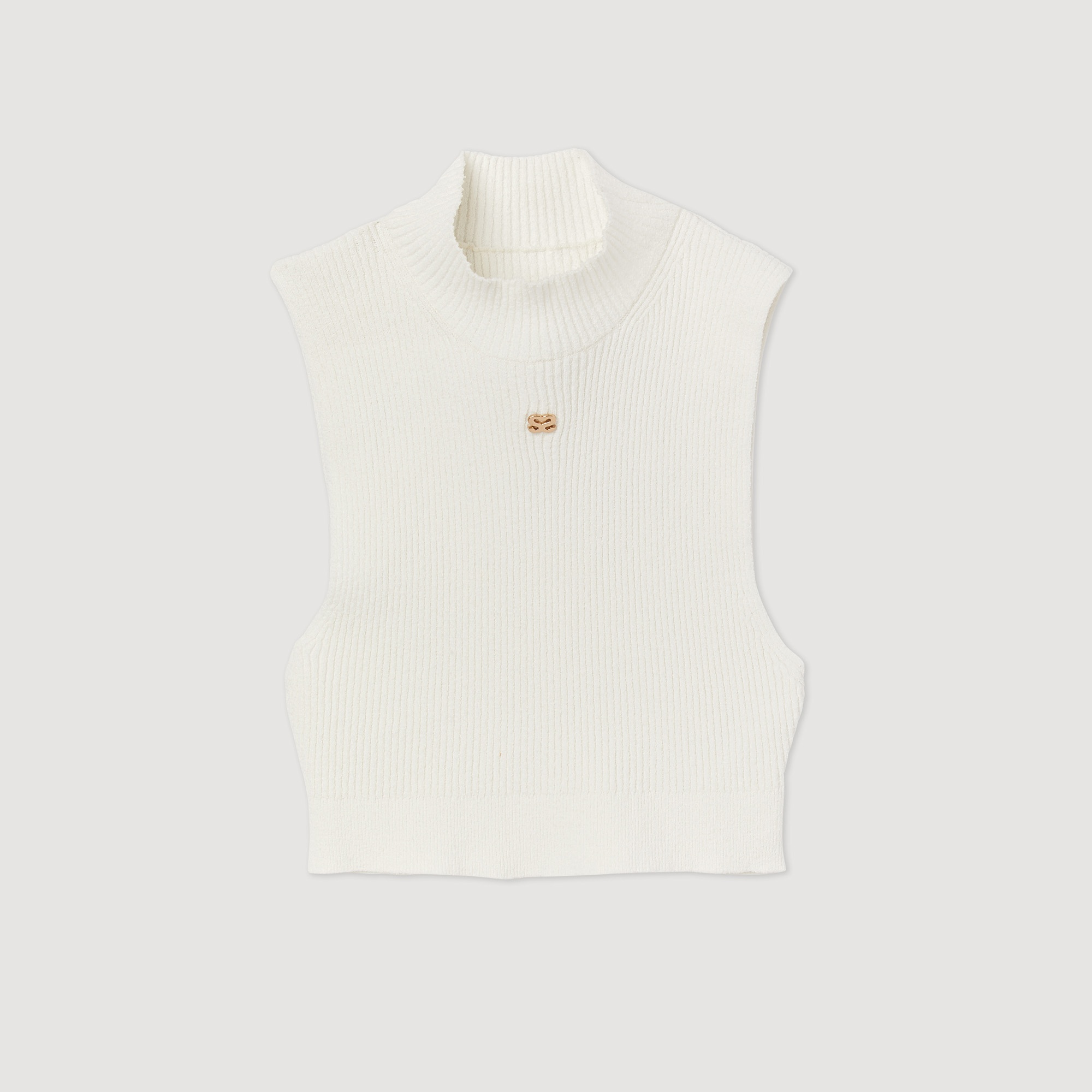 Ribbed cropped sweater - 1