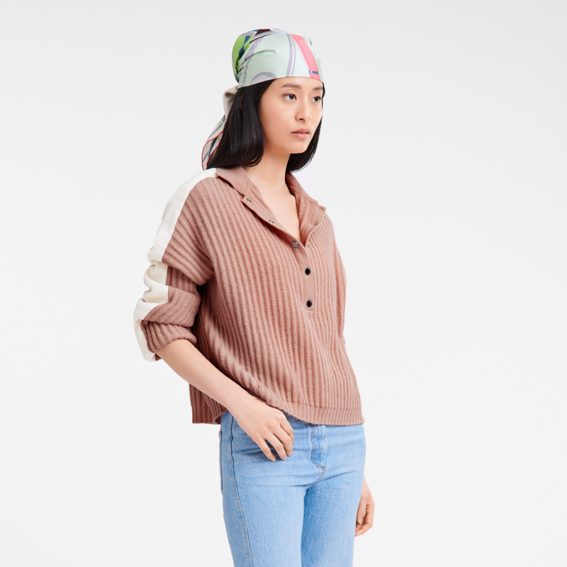 Longchamp Polo collar jumper Nude - Knit outlook