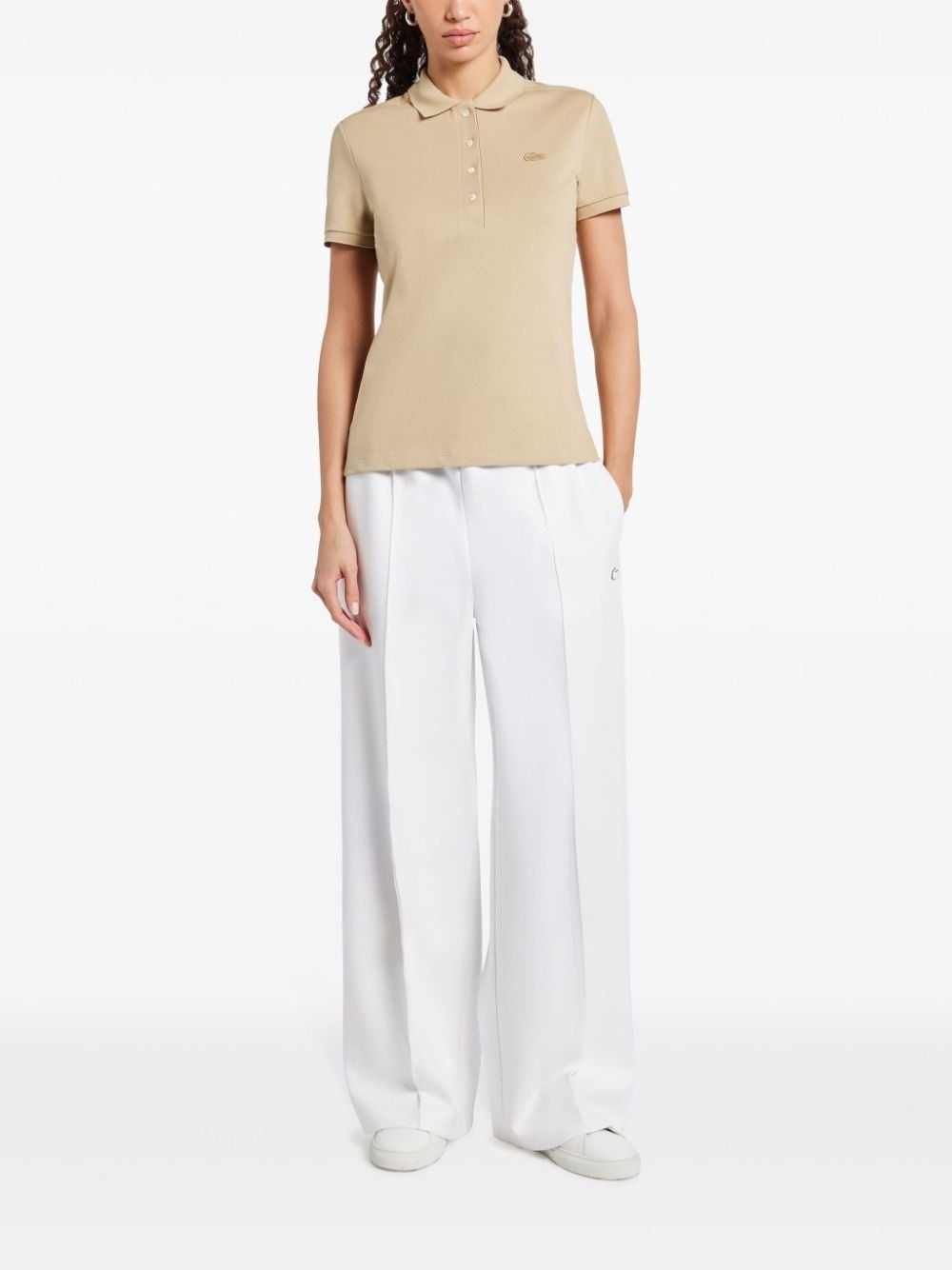 logo-appliqué polo shirt - 2