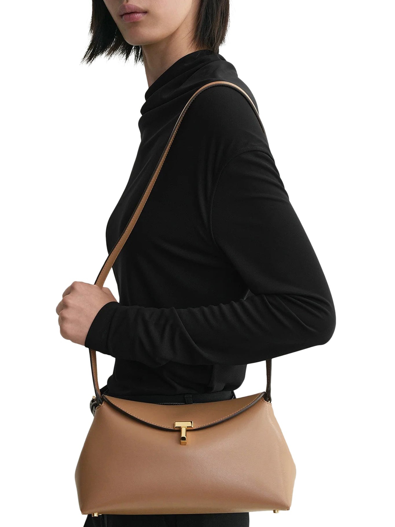 T-LOCK LEATHER CLUTCH - 2