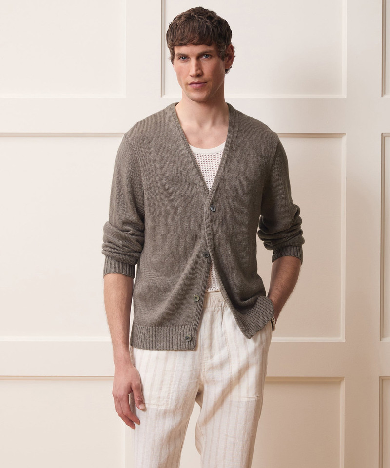 TODD SNYDER Linen Cardigan outlook