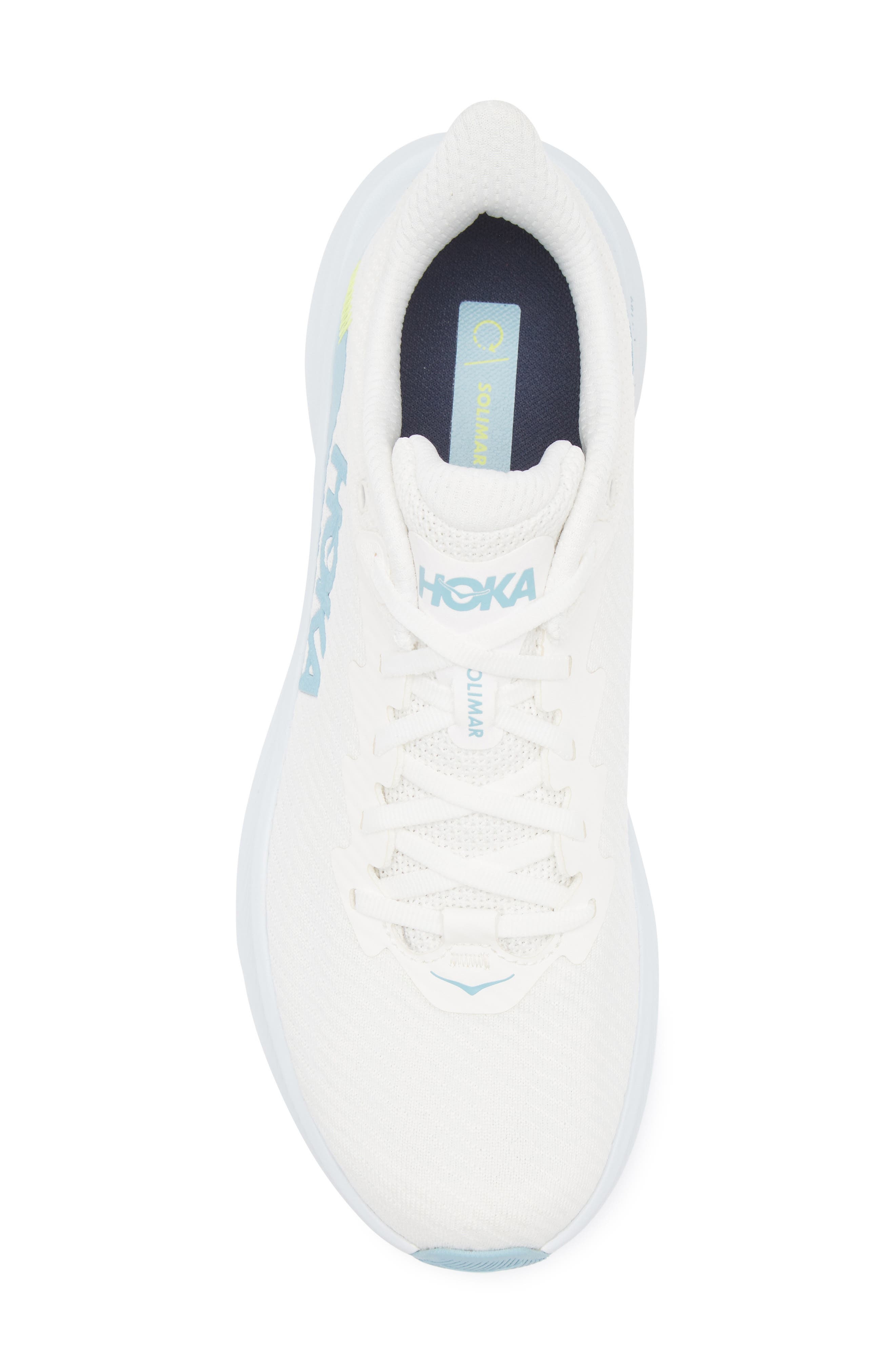 HOKA Solimar Running Shoe in White /Tundra Blue at Nordstrom - 5