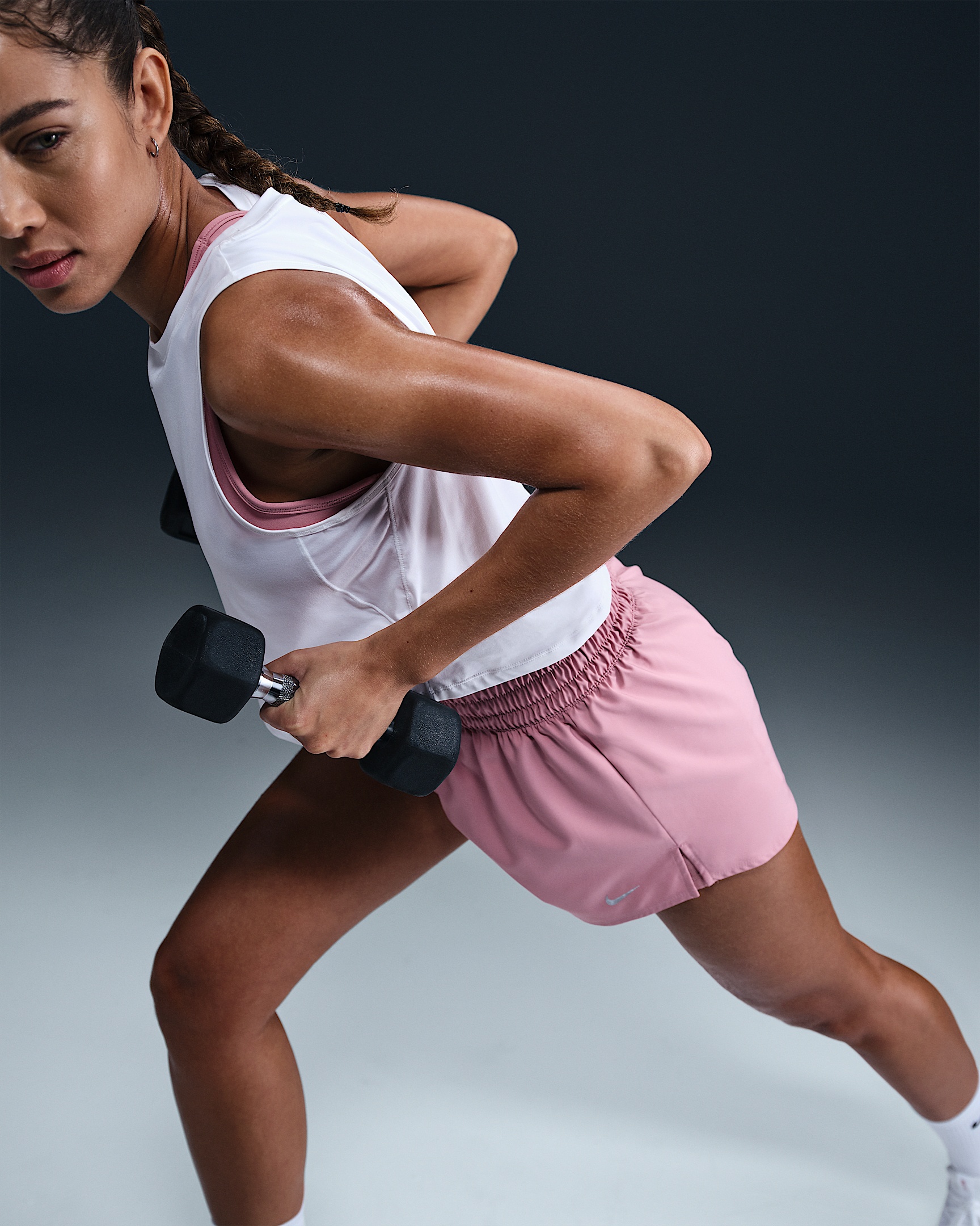 Nike One Women's Dri-FIT High-Waisted 3" 2-in-1 Shorts - 5