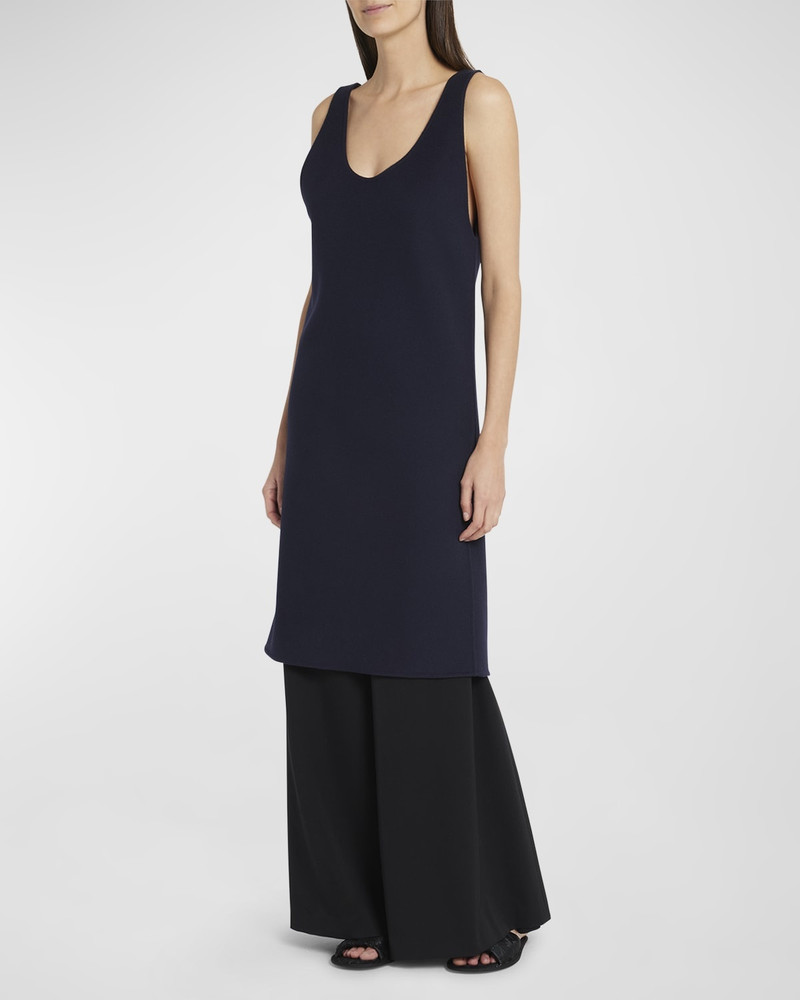 The Row Bumi Scoop-Neck Sleeveless Button-Vented Dress outlook