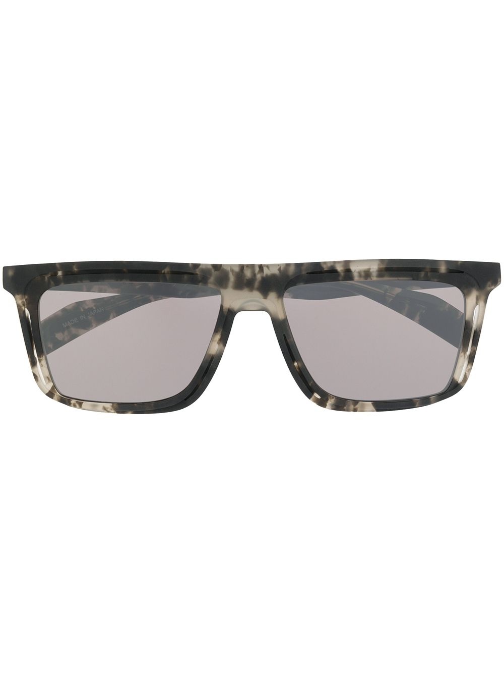 square-frame flat top sunglasses - 1