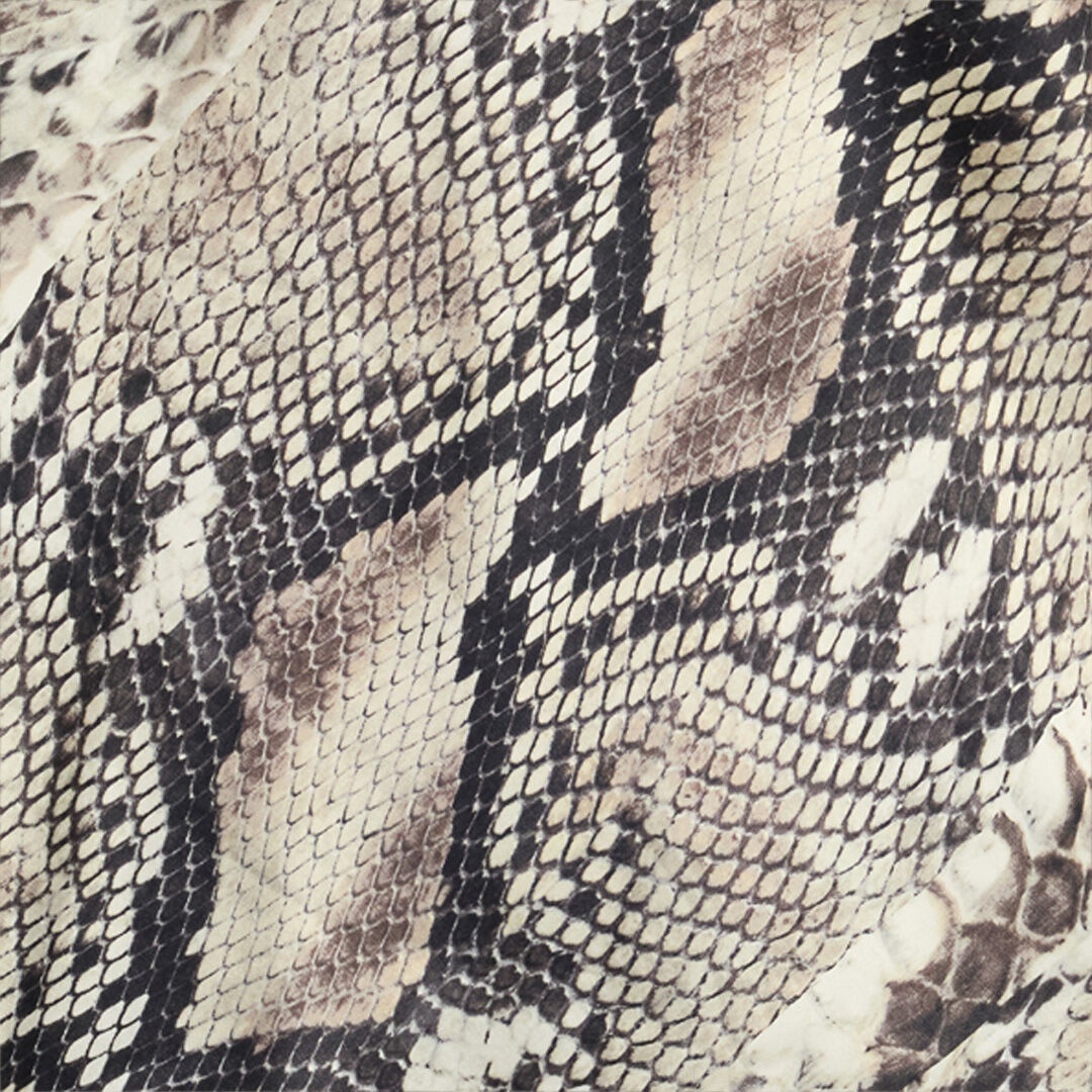 Silk Top with Python Print - 5