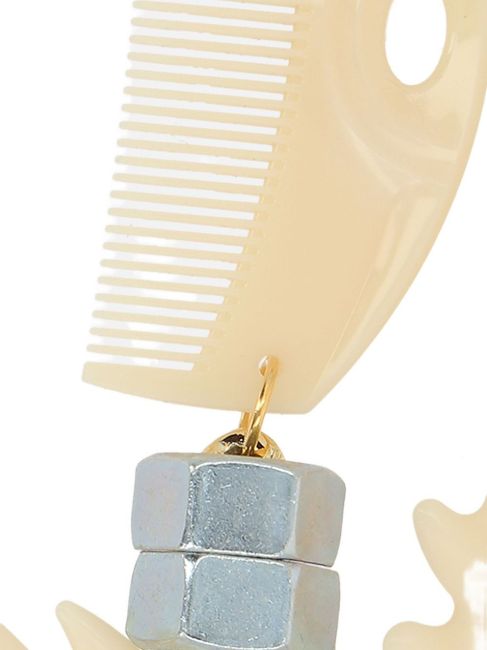 comb-shaped details necklace - 4