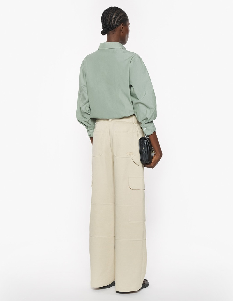 DRAWSTRING CROPPED SHIRT 5