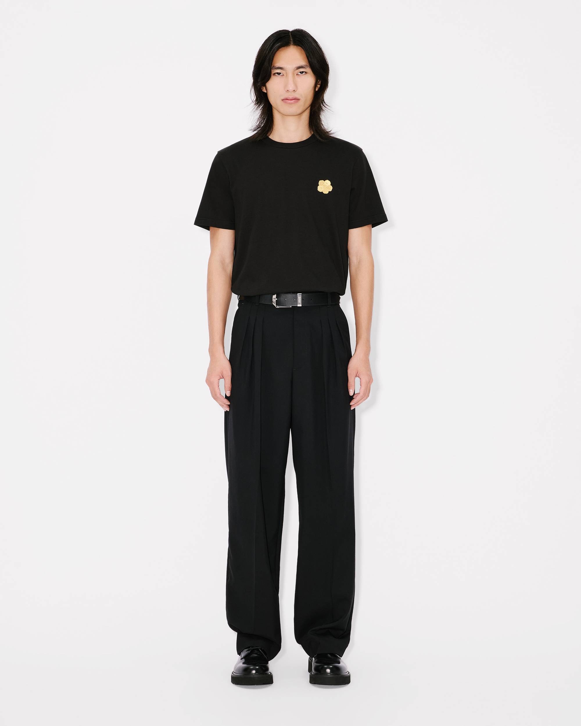 'Boke Flower' embroidered slim T-shirt in cotton - 5
