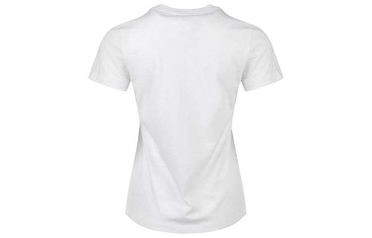 (WMNS) Nike Cartoon Logo Knit Short Sleeve 'White' CW6758-100 - 2