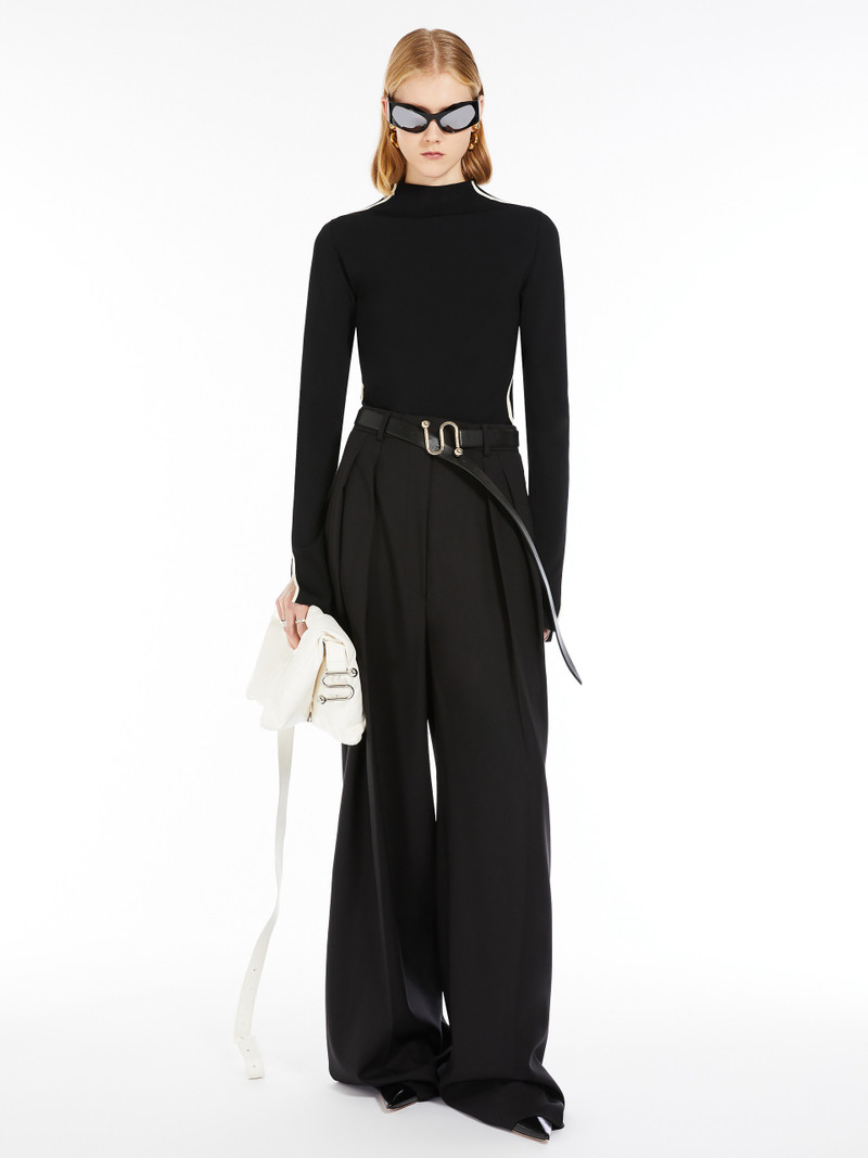 Sportmax ADDA Fitted jumper with contrasting trims outlook