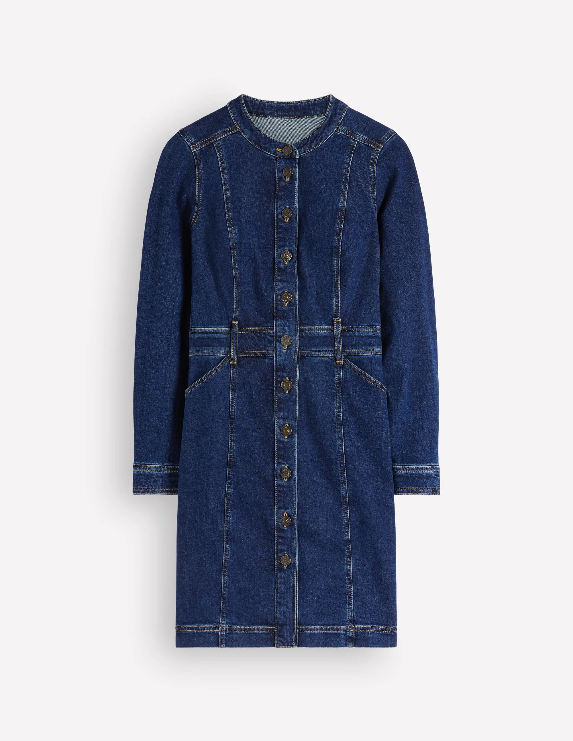 Zara Denim Short Dress-Dark Vintage - 1