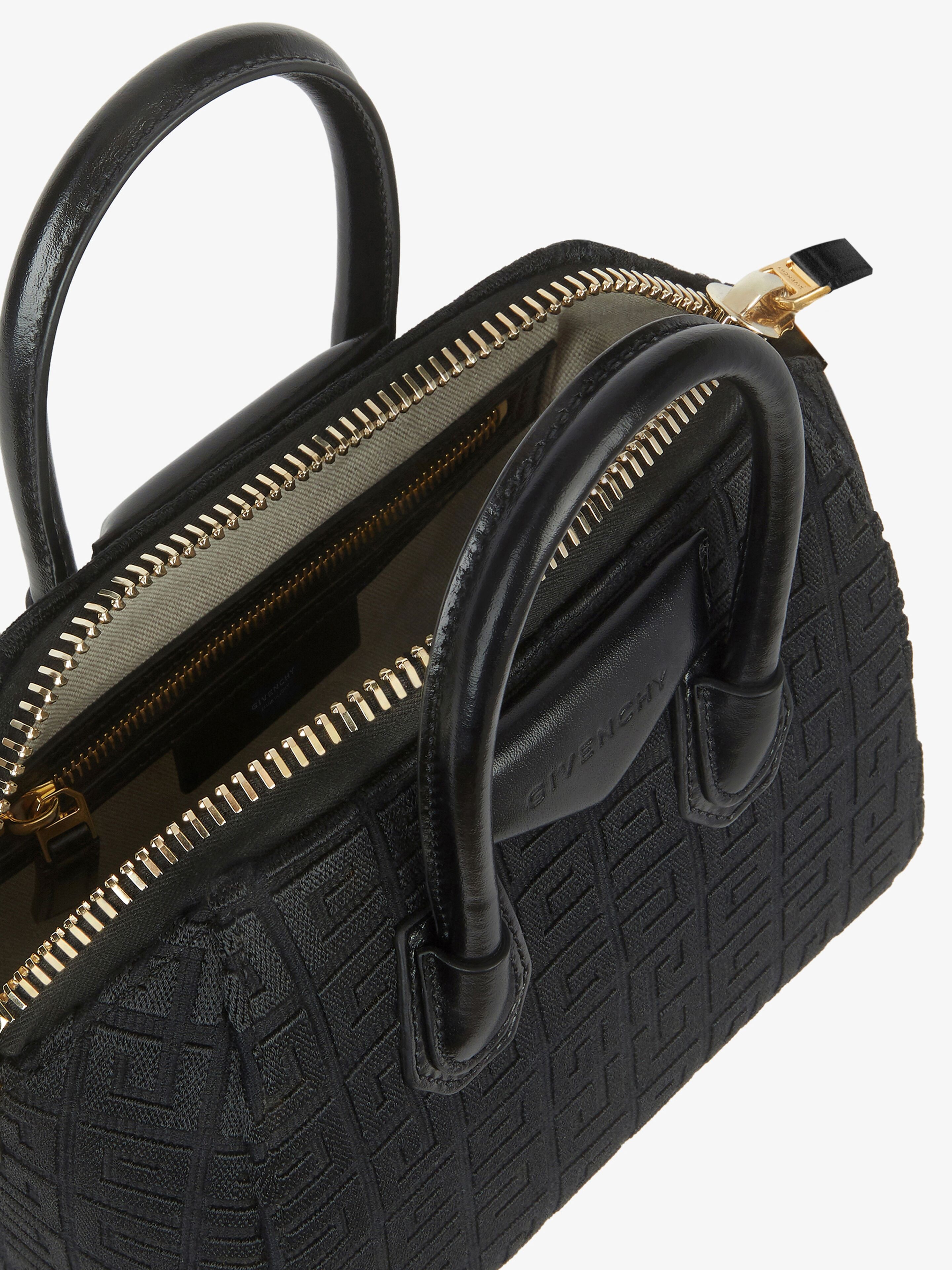 SMALL ANTIGONA BAG IN 4G EMBROIDERED CANVAS - 4