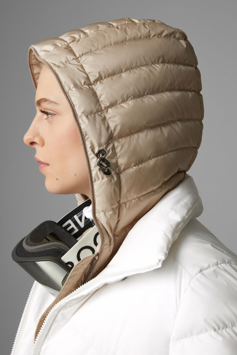 Callie Down ski jacket in Off-white/Beige 6