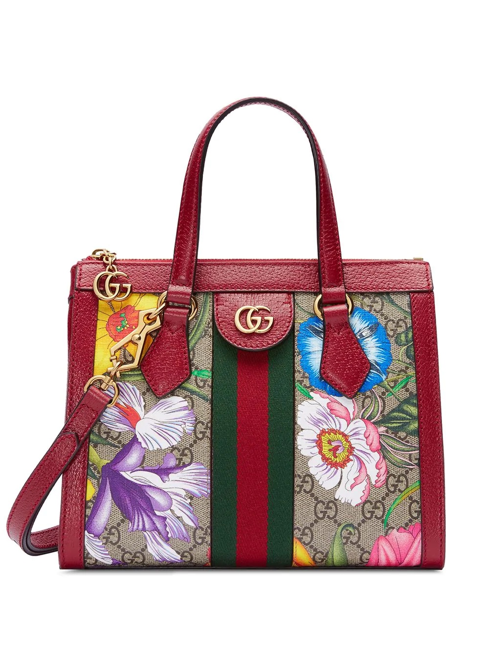 Ophidia GG Flora tote bag - 1