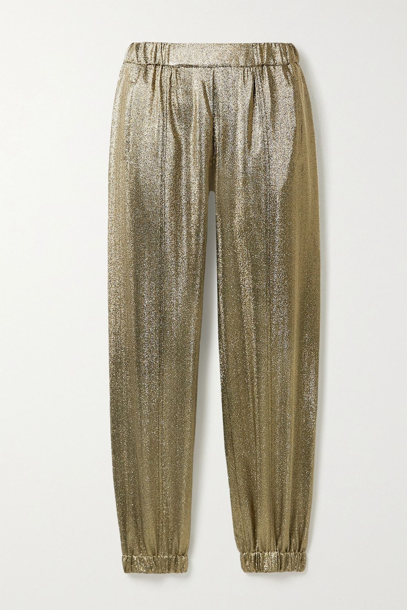 Lurex track pants 1