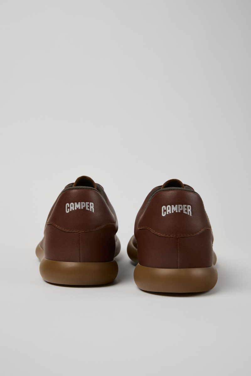 CAMPERLAB Brown Leather Sneakers for Men. outlook
