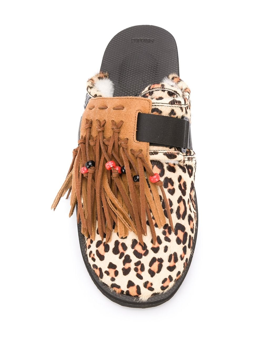 Biscuit Leopard Suicoke slippers - 4