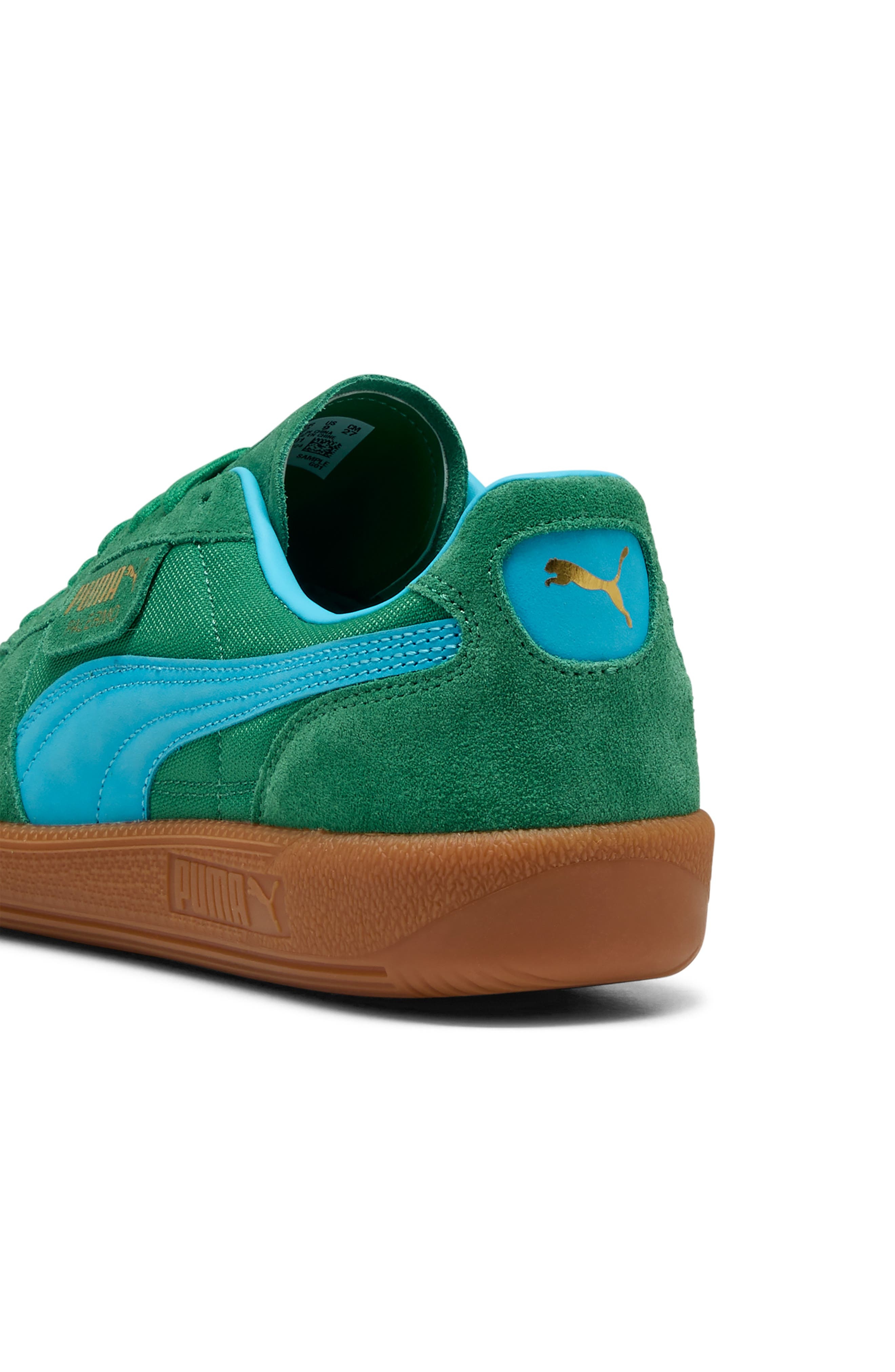 PUMA Palmero Vintage Update Sneaker in Archive Green-Bright Aqua at Nordstrom - 4