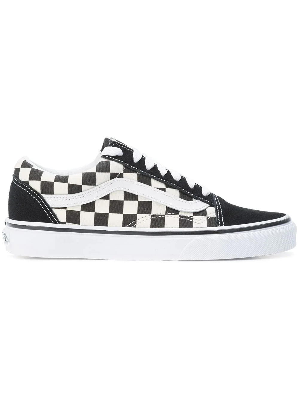 checkered sneakers - 1