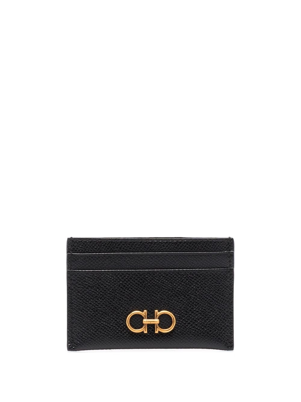 Gancini leather card case - 1