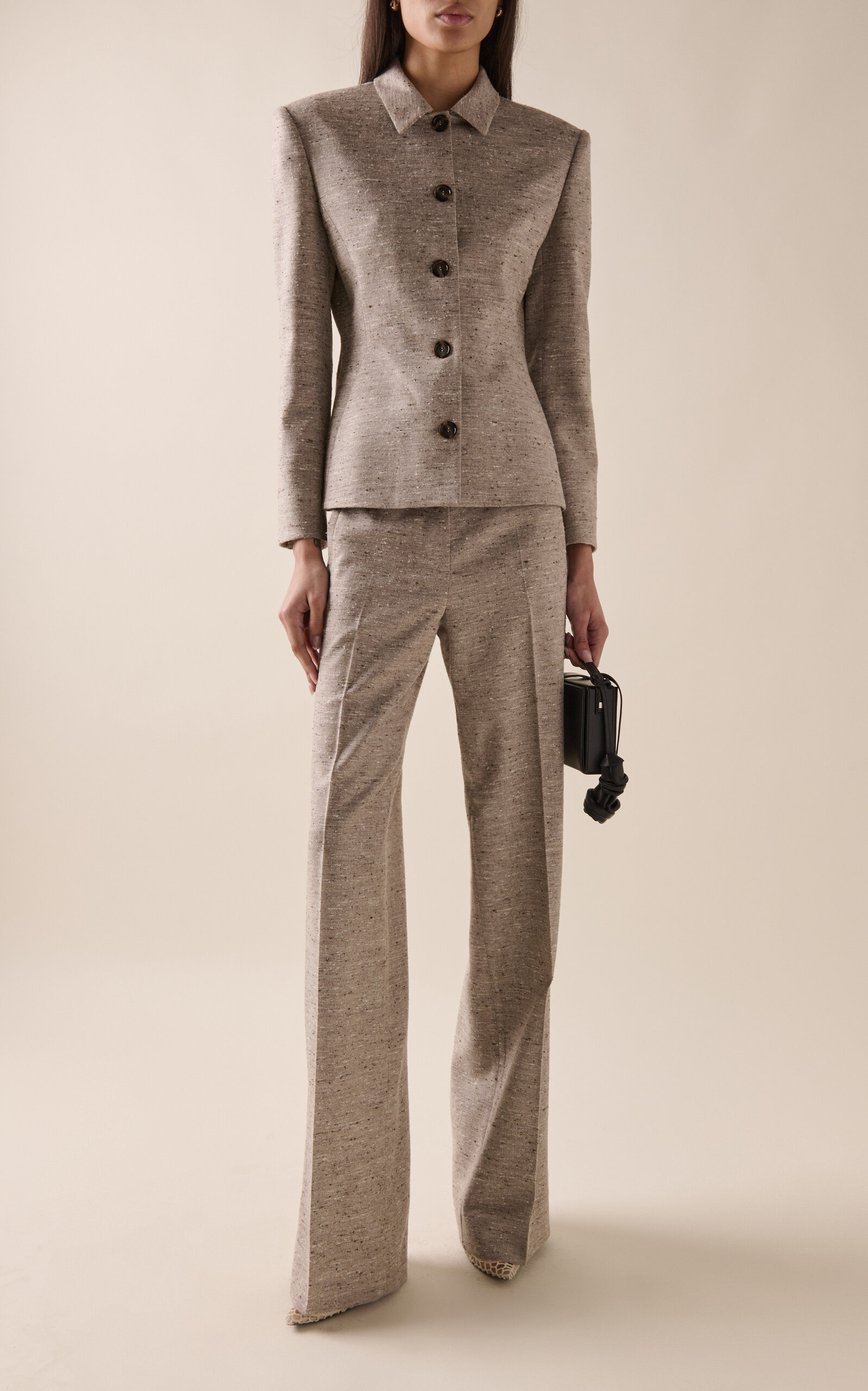 Silk Blend Trousers nude - 2