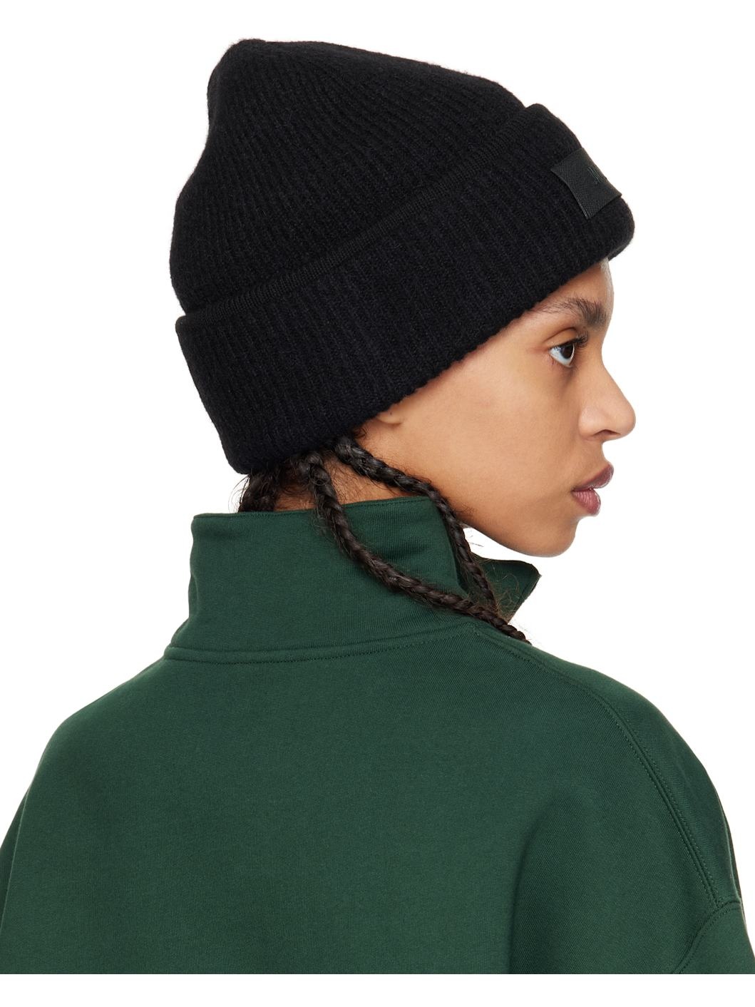 Black 'The Gros Grain' Beanie - 3