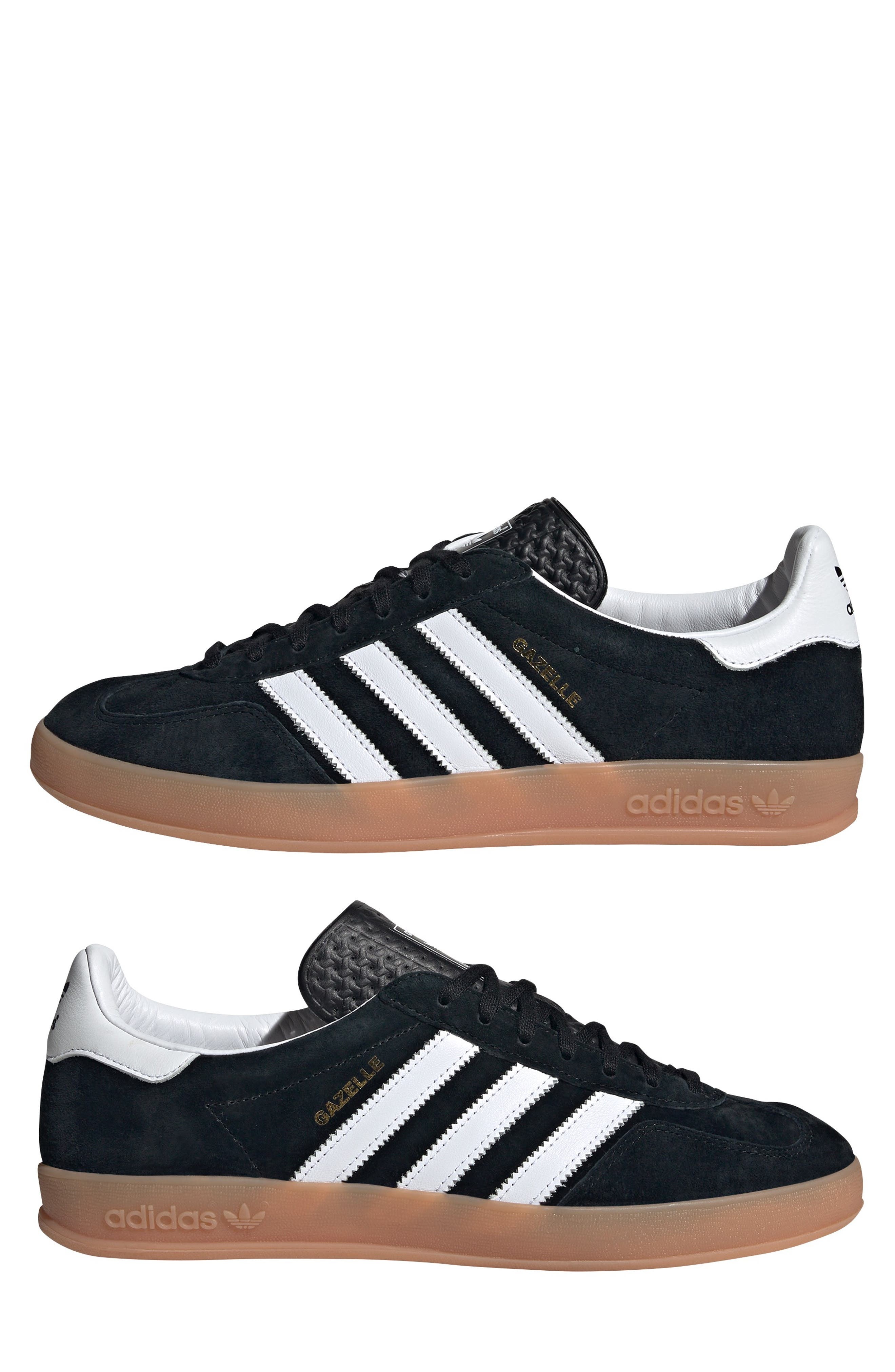 adidas Gazelle Indoor Sneaker in Cblack/ftw at Nordstrom - 9