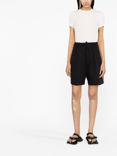 Y-3 3-Stripes flared shorts outlook