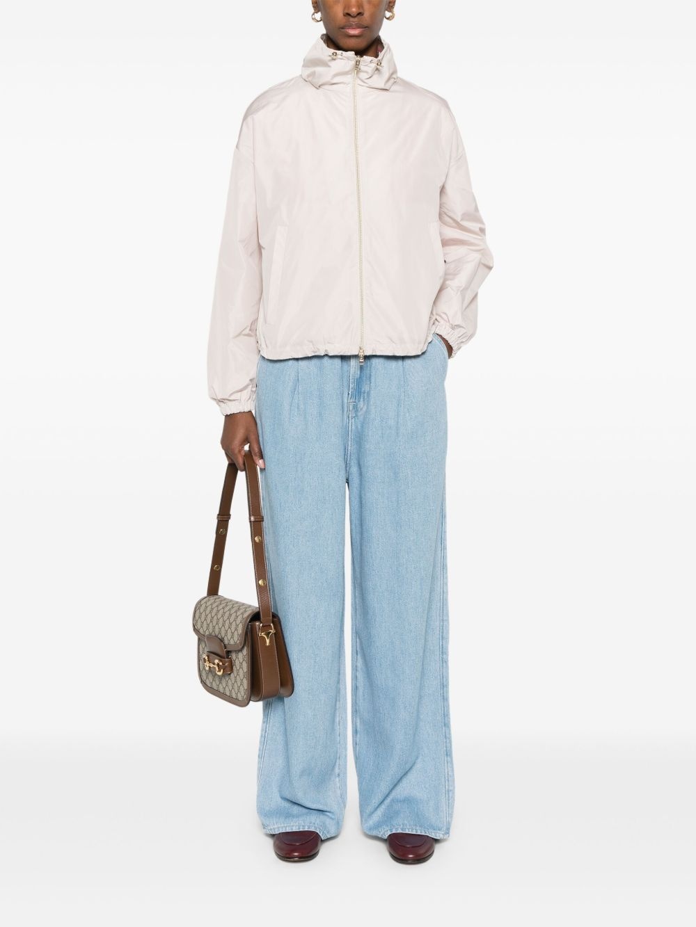 drawstring-neck jacket - 2