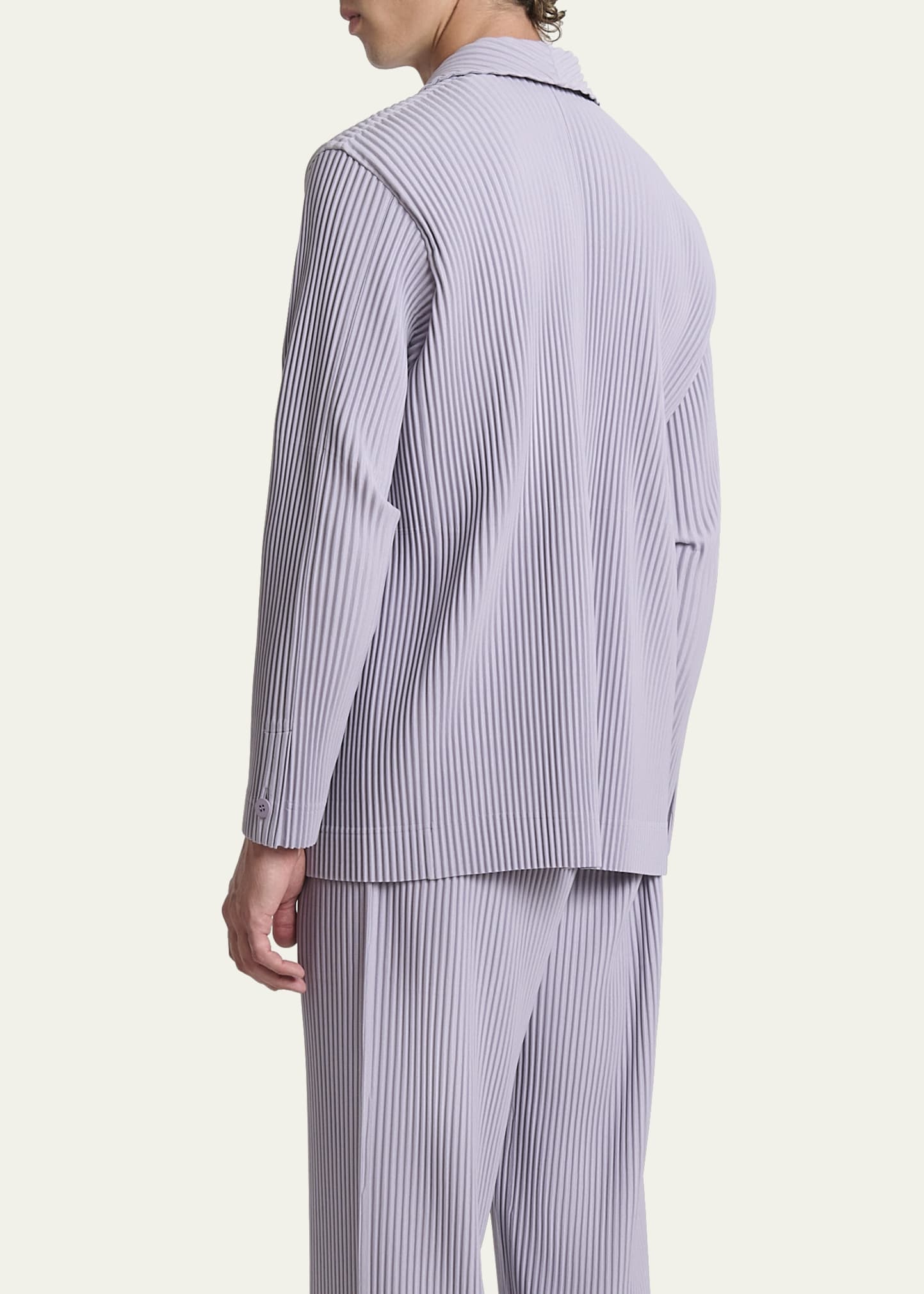 Men's Pleated Single-Breasted Sport Coat - 3