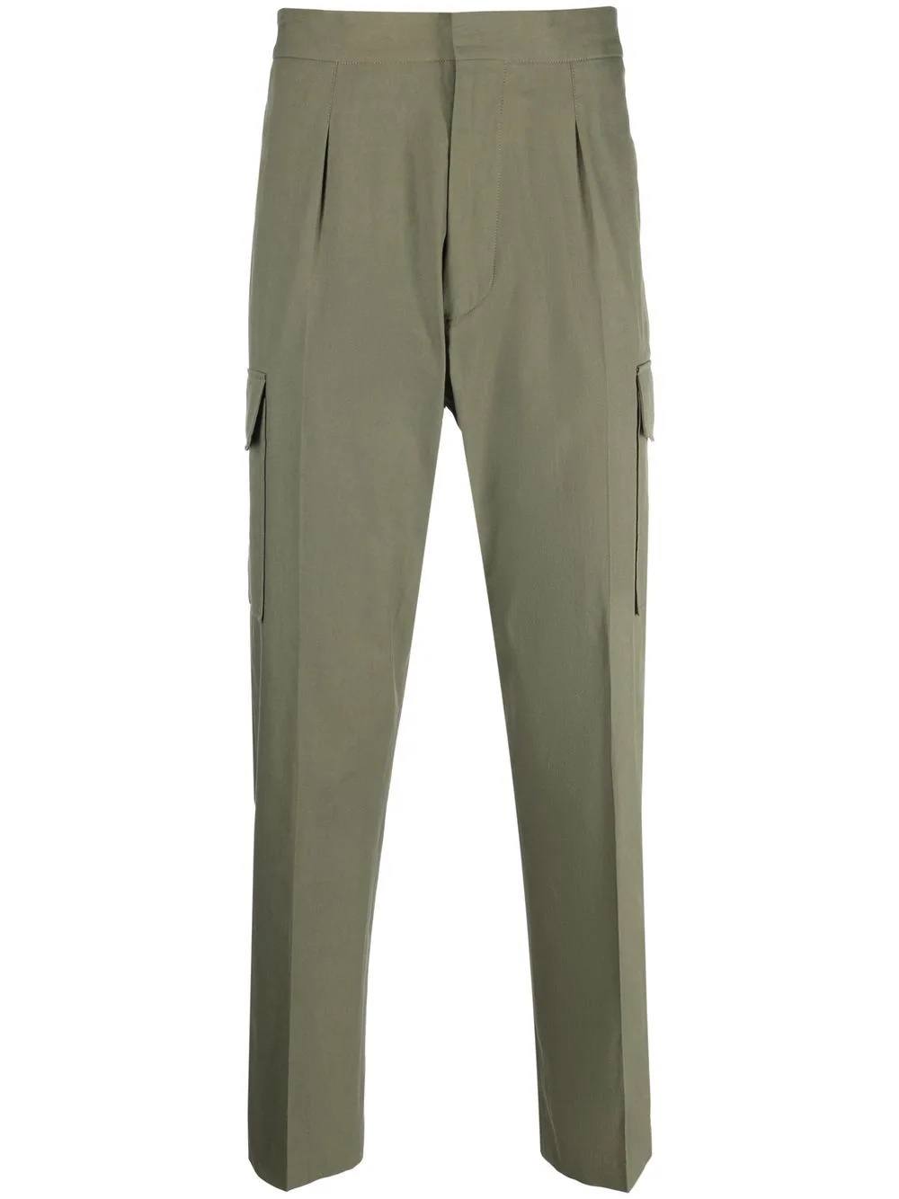 tapered organic-cotton cargo pants - 1