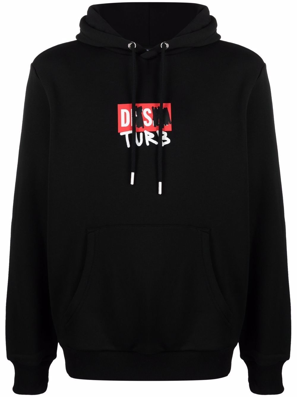 Disturb logo print hoodie - 1