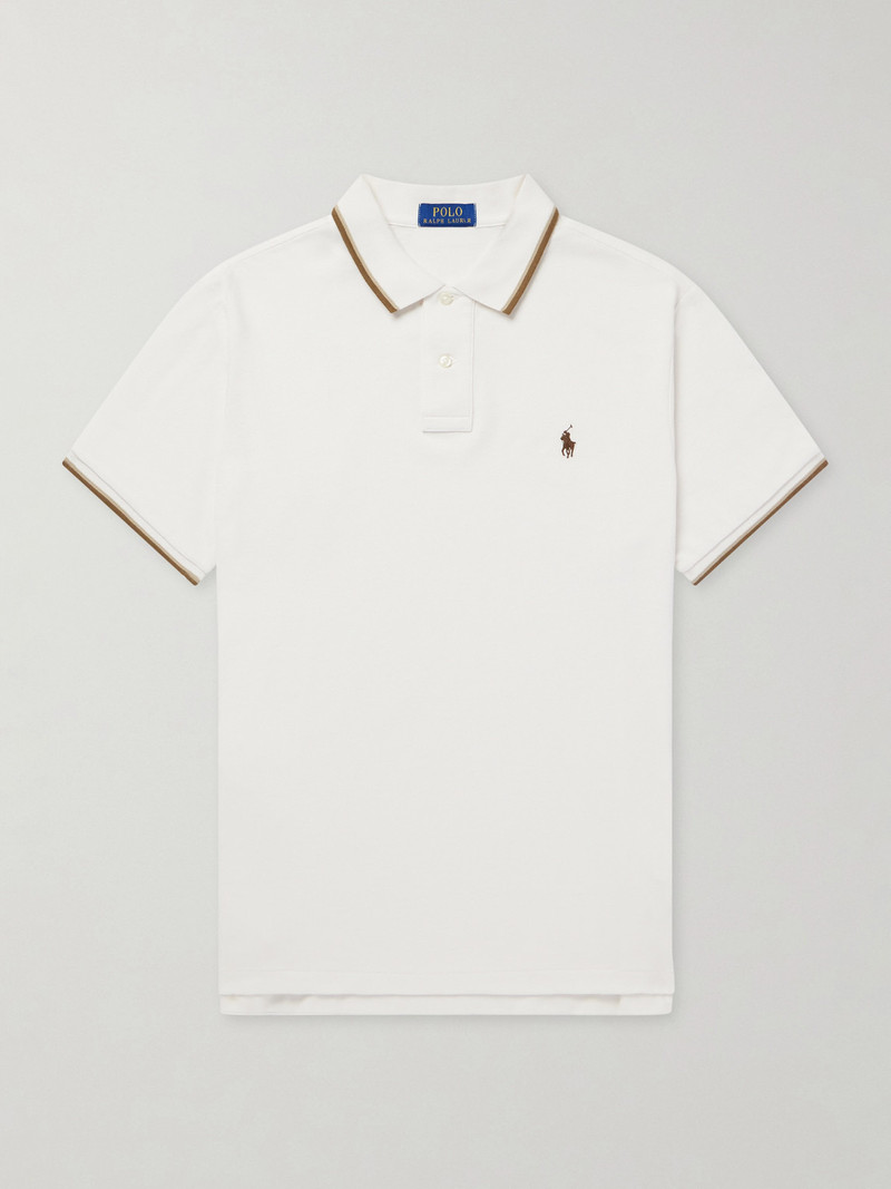 Logo-Embroidered Cotton-Piqué Polo Shirt 1