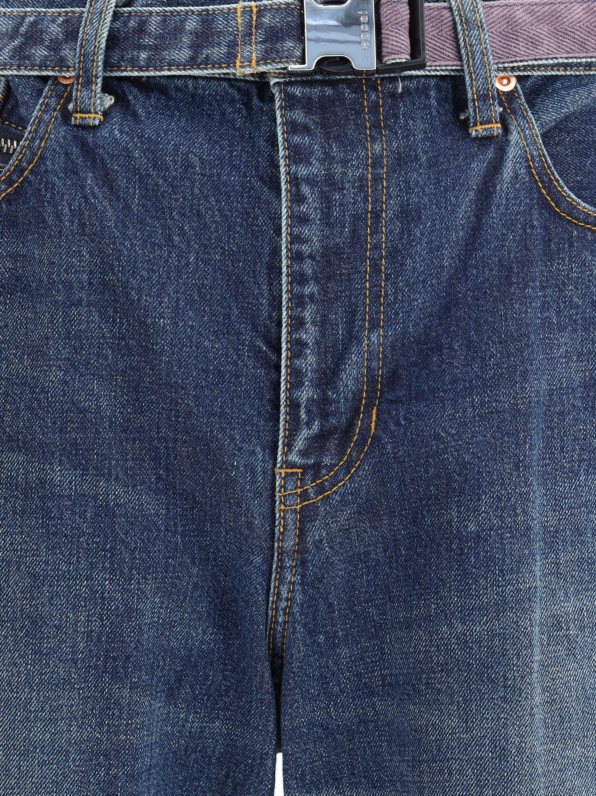 Sacai Men Denim Pants - 3