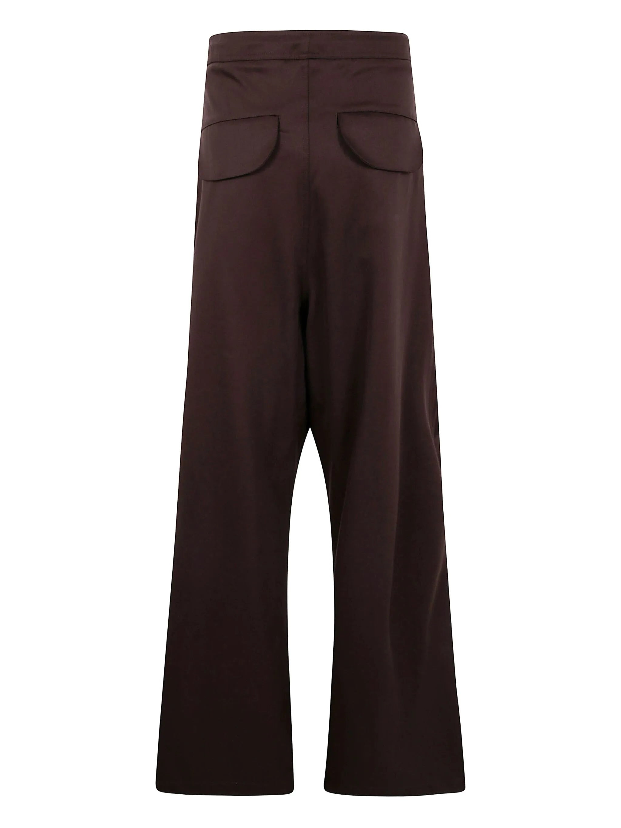 flap-pocket wool trousers - 2