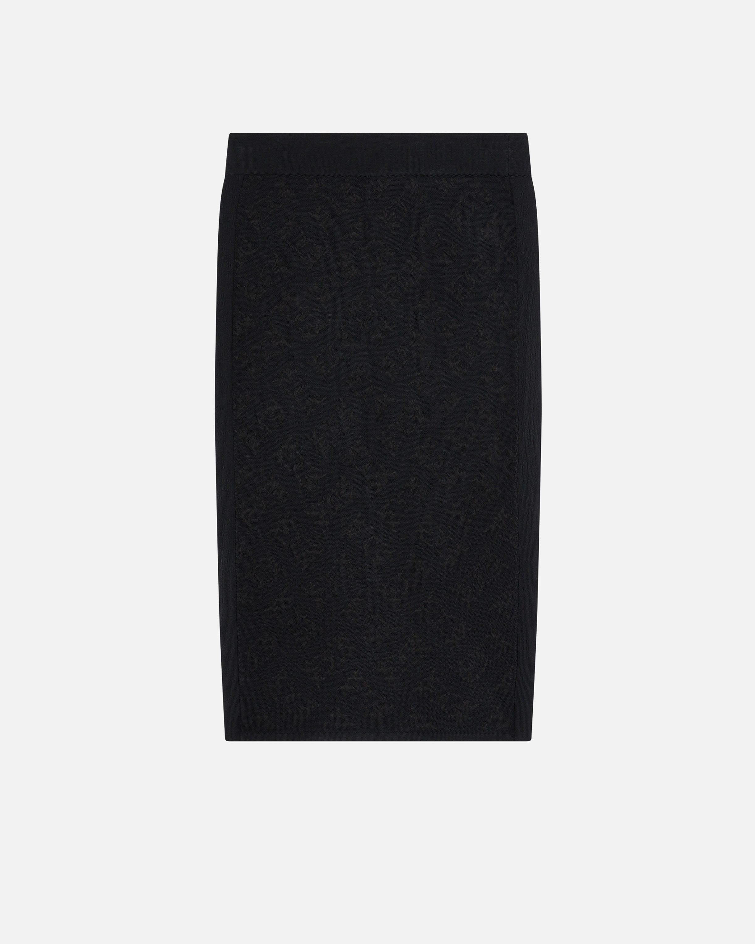 KNIT MONOGRAM PENCIL SKIRT - 6