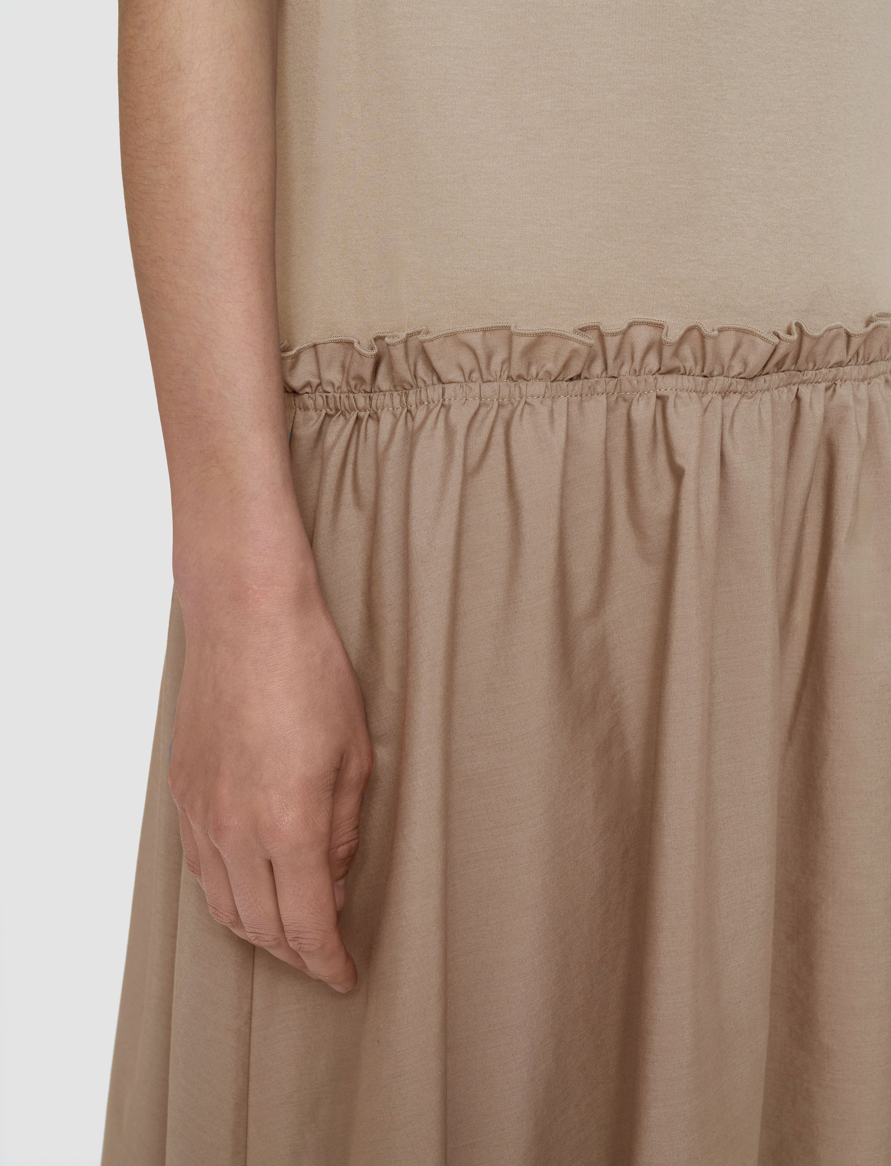Poplin Jersey Dress - 5