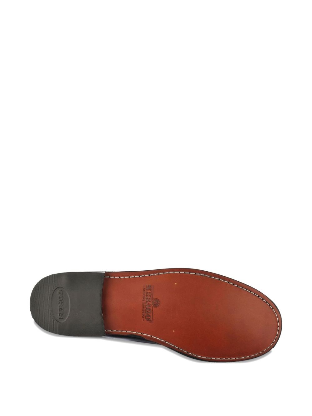 two-tone leather loafers - 4
