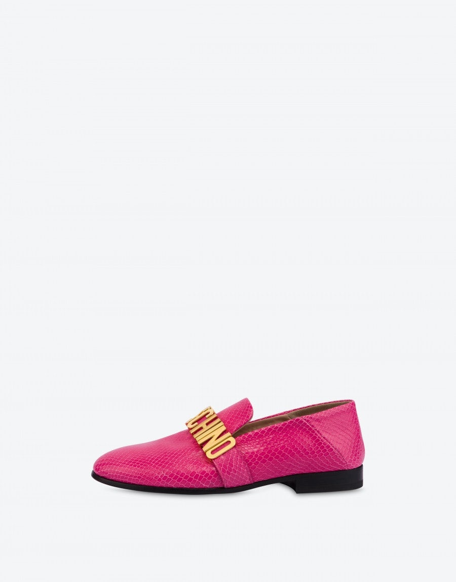 PYTHON PRINT CALFSKIN SLIPPERS - 2