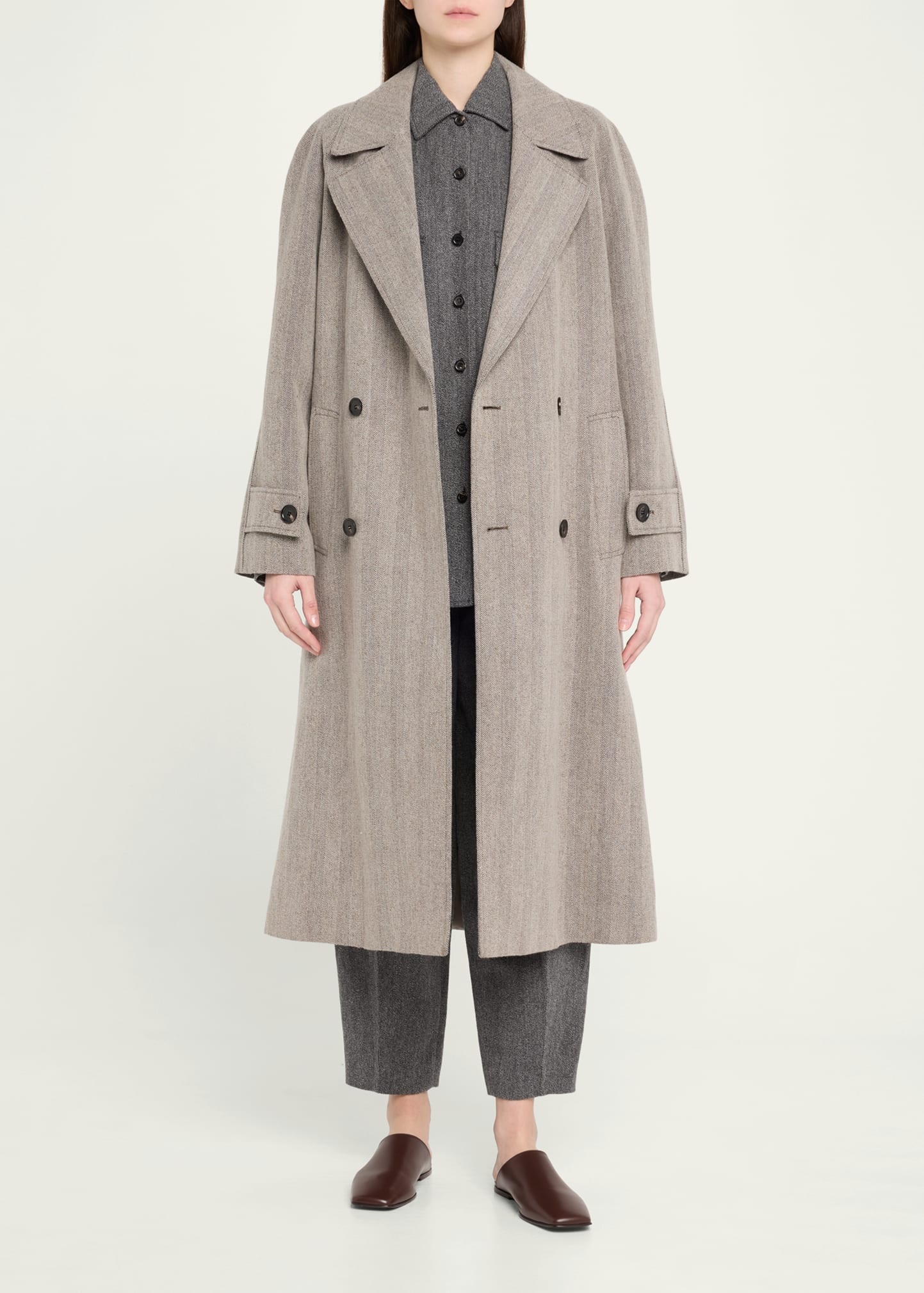 Darby Button Down Wool Cashmere Overshirt - 2