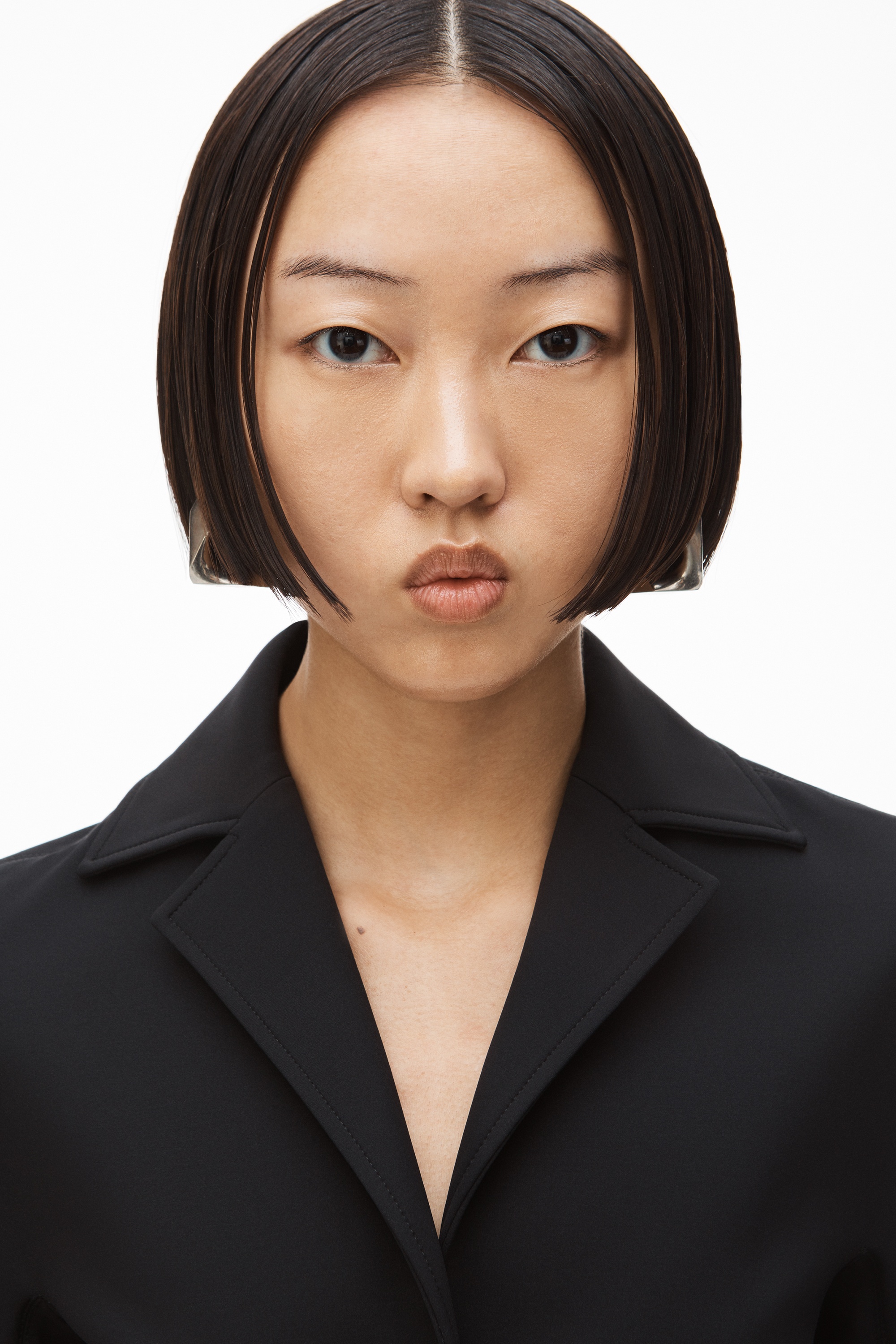 GUSSET BLAZER IN NEOPRENE JERSEY - 4