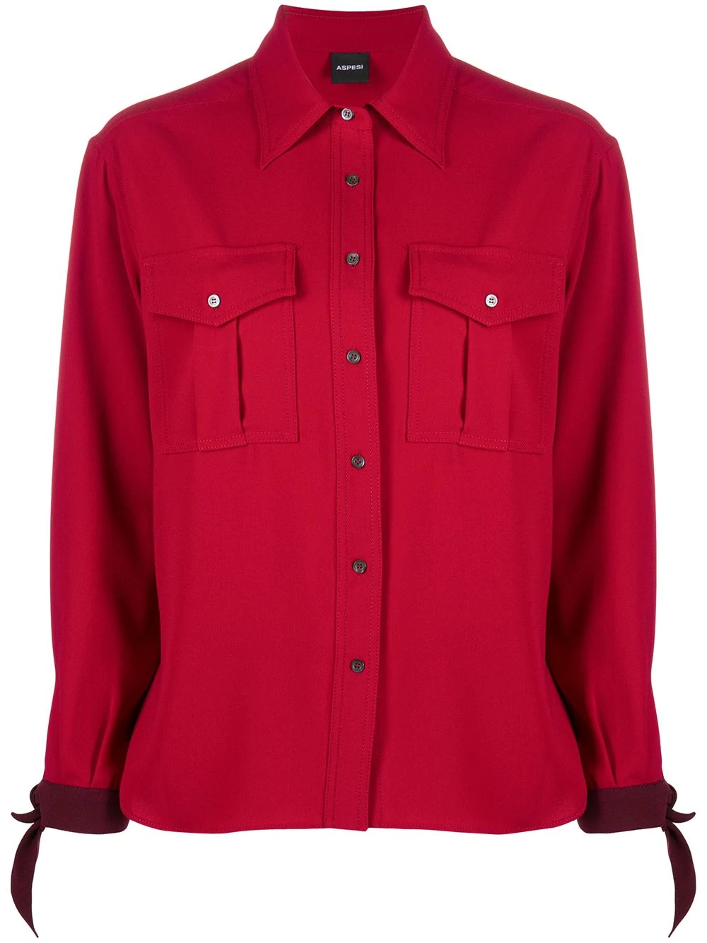 flap pocket shirt - 1